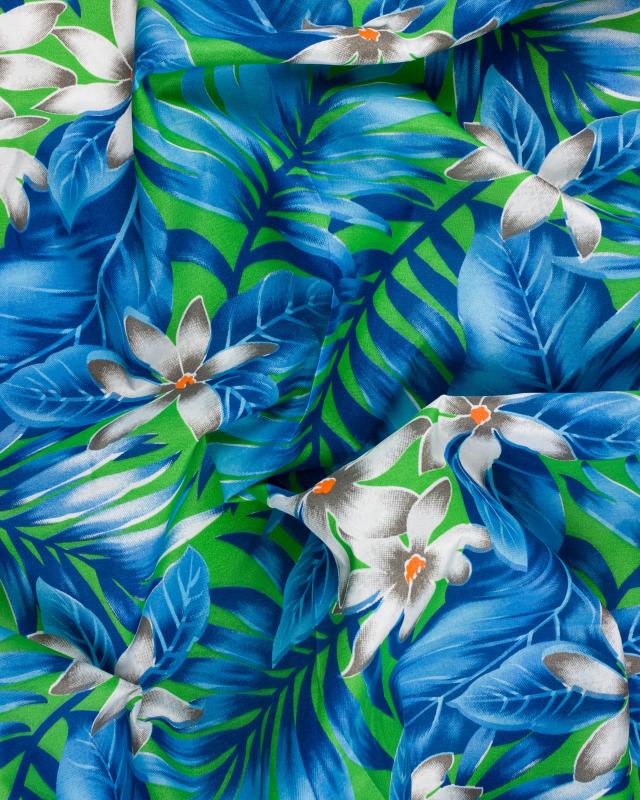 Polynesian Fabric ANAPA Turquoise Blue - Tissushop